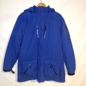 Lands' End Vibrant Blue Winter Ski Jacket Size Large